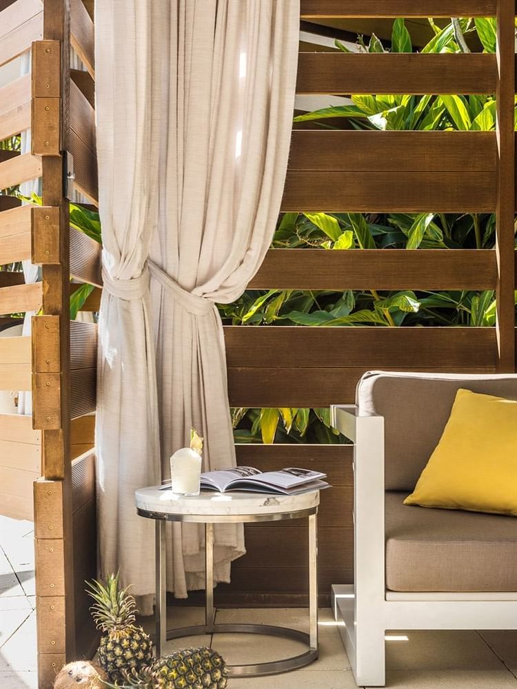 Table & sofa set in Pool cabana at Crown Metropol Perth