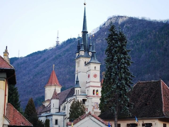 Exterior view of St Nicholas Cathedral near Ana Hotels Sport