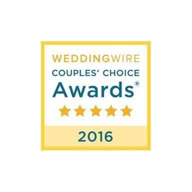 WeddingWire Couples'\ Choice Awards 2016 badge for The Simsbury Inn