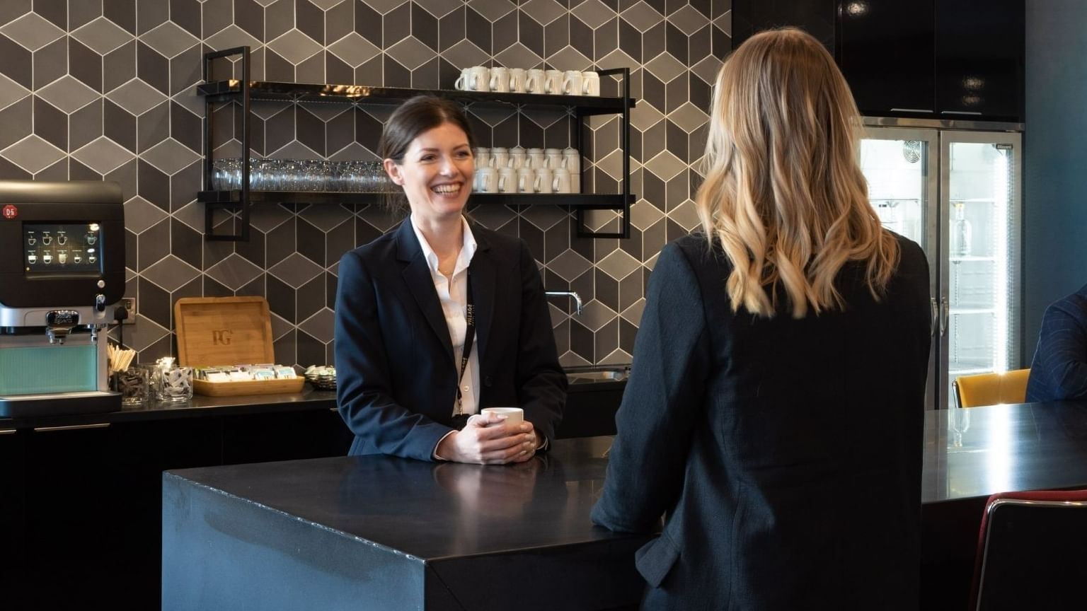 People enjoying conversations in Starbucks at Village Bracknell