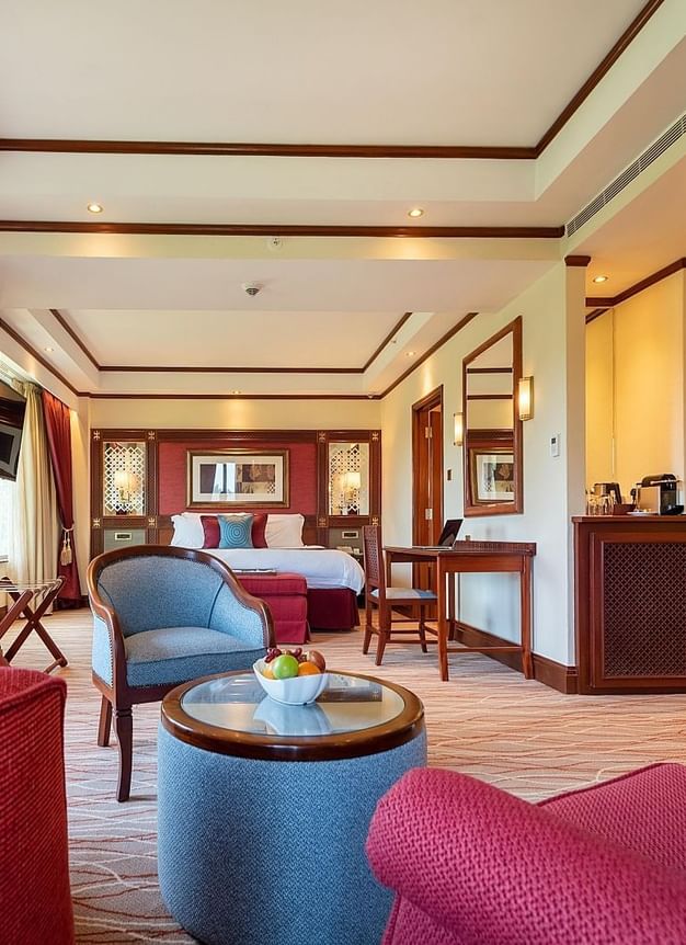 Interior of Junior Suite showing the lounge area
