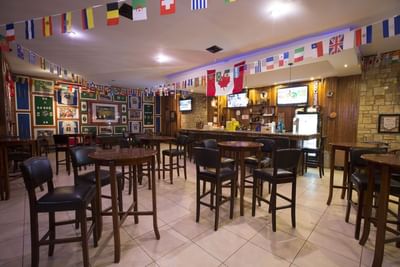 Interior of the Sports Bar at Playa Blanca Beach Resort