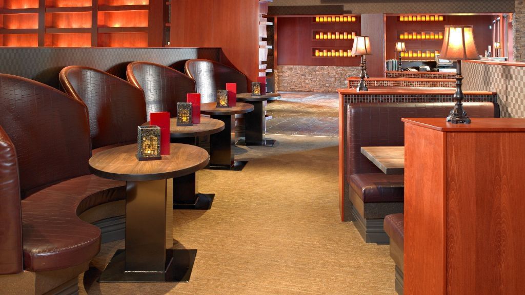 Booths in restaurant