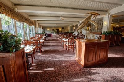 Dining area Table layout view of restaurant at Bear Lodge 
