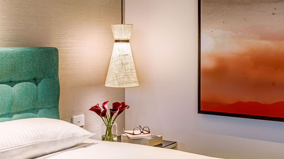 Bedroom Lamp & lamp desk in a room at Crown Promenade Perth