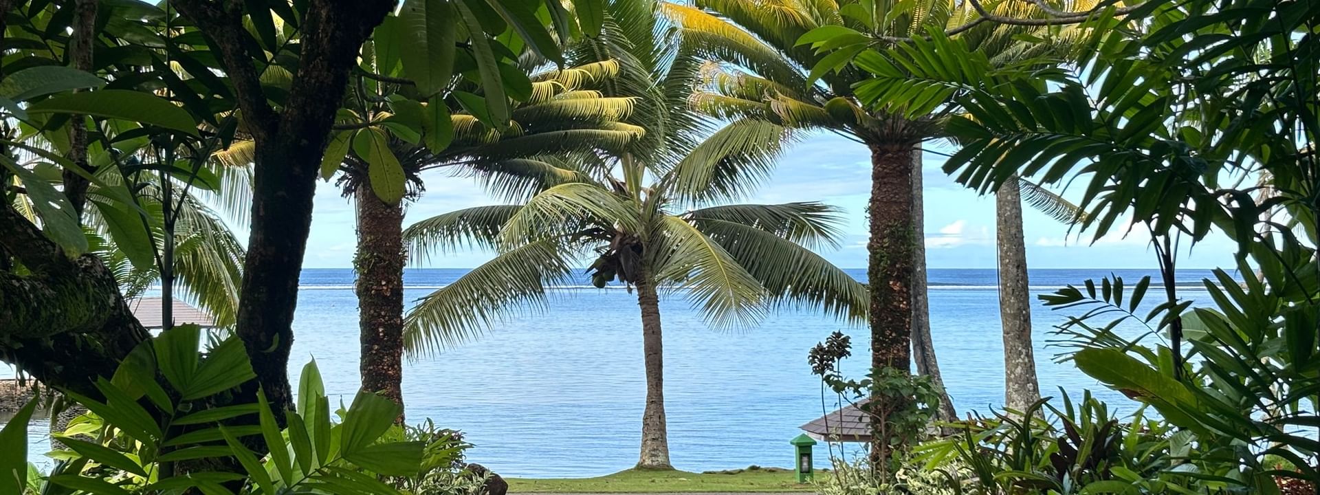 Pathway leading to the adult only beach at Warwick Fiji Resort and Spa Korolevu.