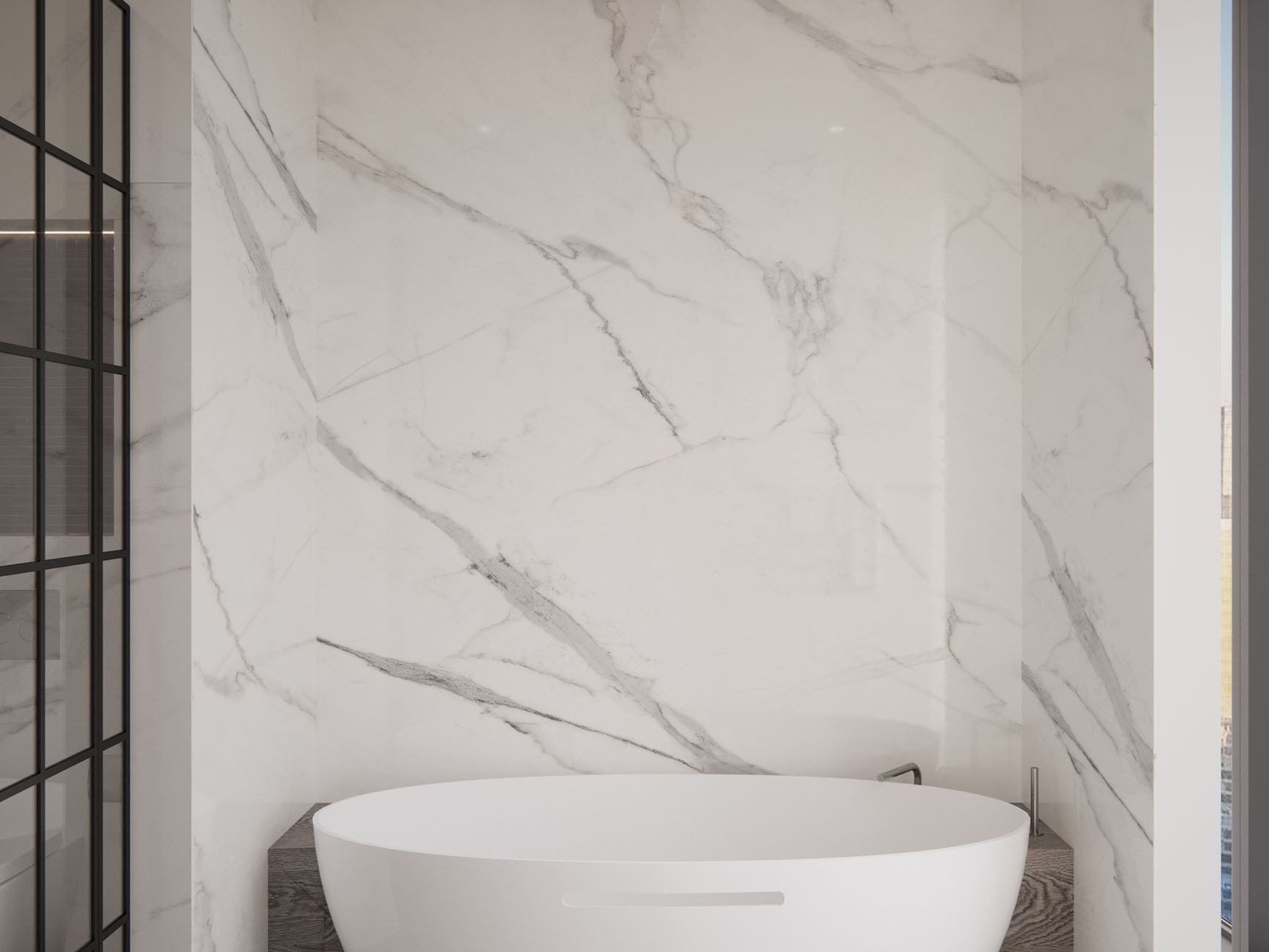 Bathtub in a Marble Room at Paramount Hotel Midtown