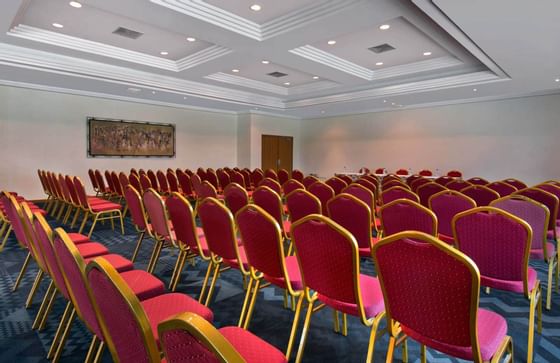 Mise en place salle pour une conférence