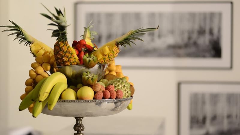 Fruit Basket served in Executive Suite at Warwick Stone 55 - Beirut