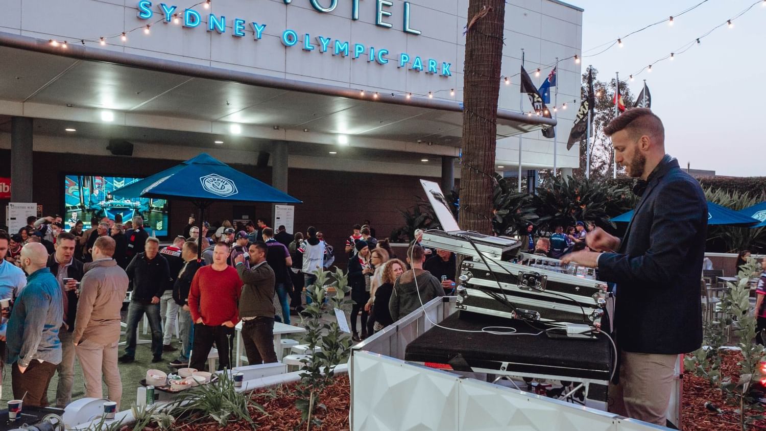 DJ booth in an event held at Novotel Sydney Olympic Park