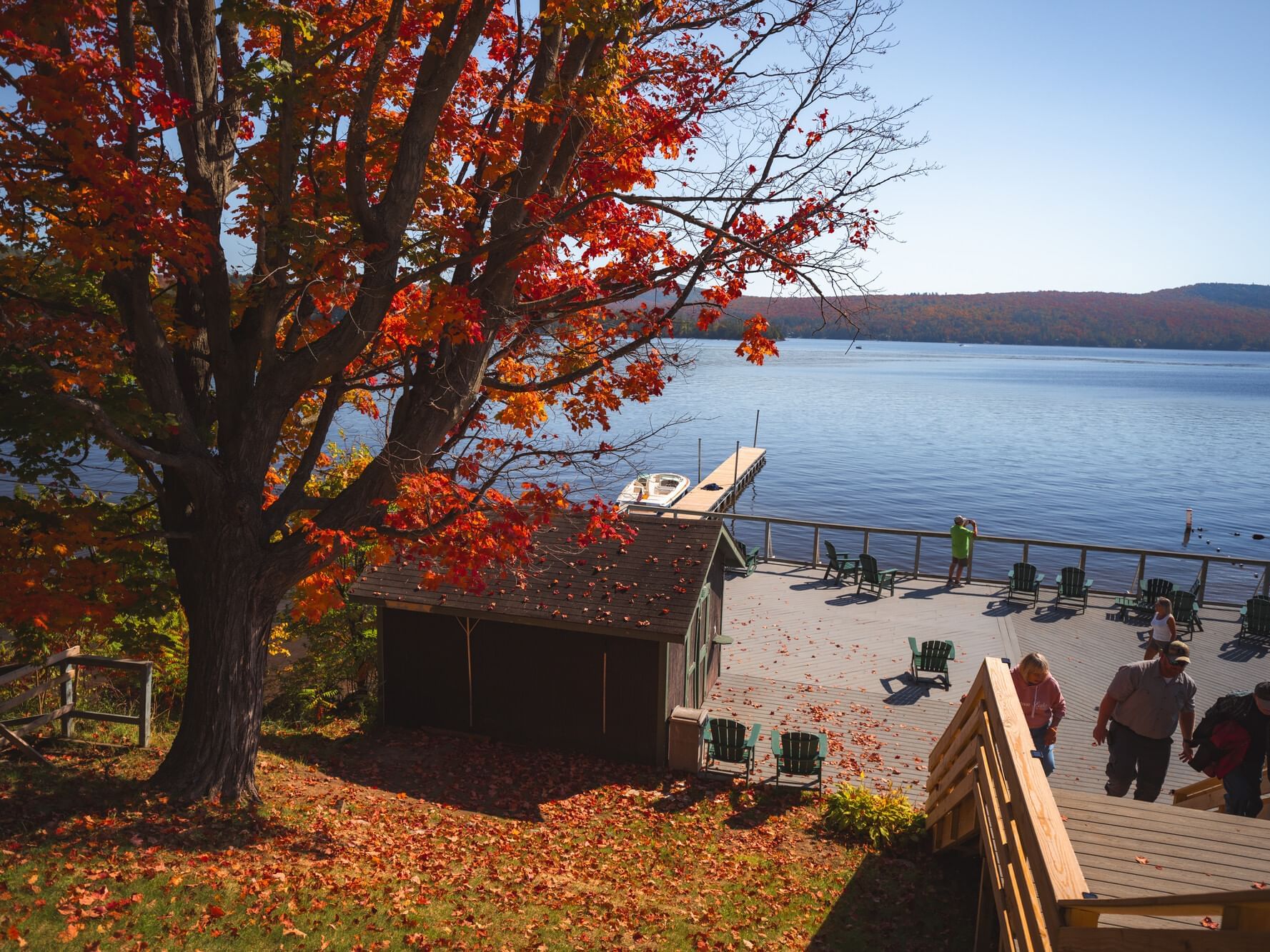 Best Leaf Peeping Adirondack Mountain Views Autumn Foliage at Schroon Lake Hotel