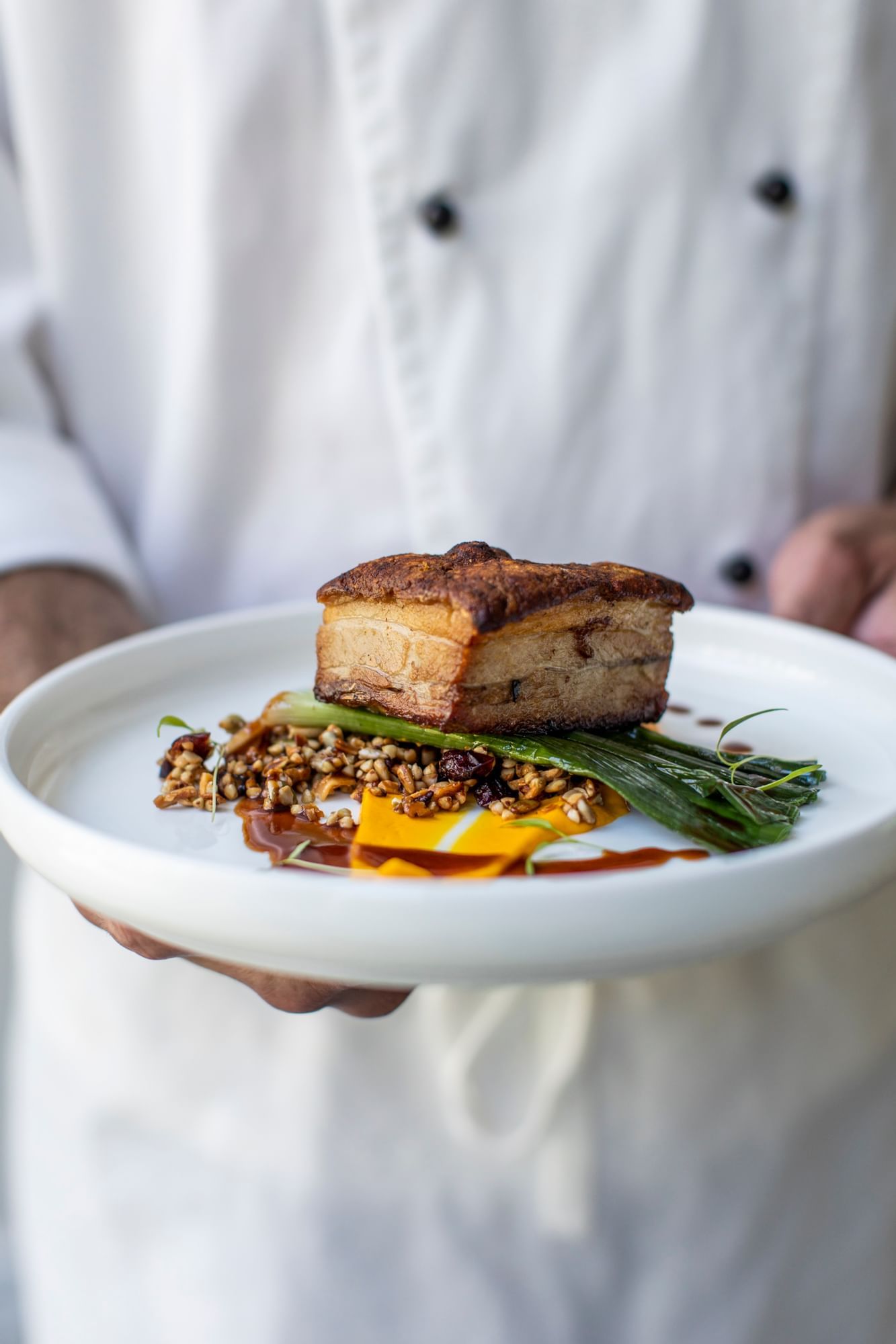 Close up of dishes served at Novotel Melbourne on Collin