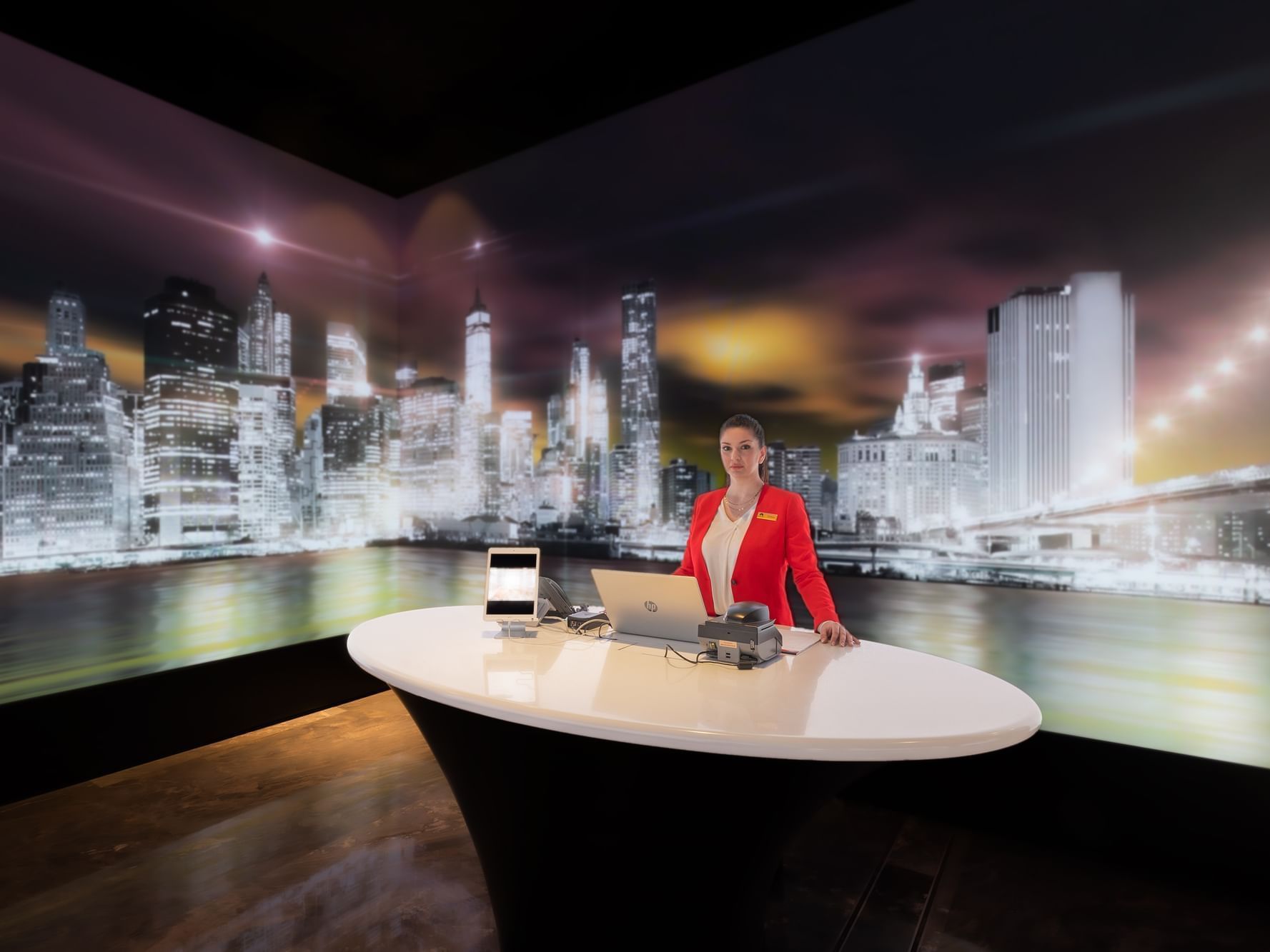 Check-in & Checkout Desk at Paramount Hotel Dubai