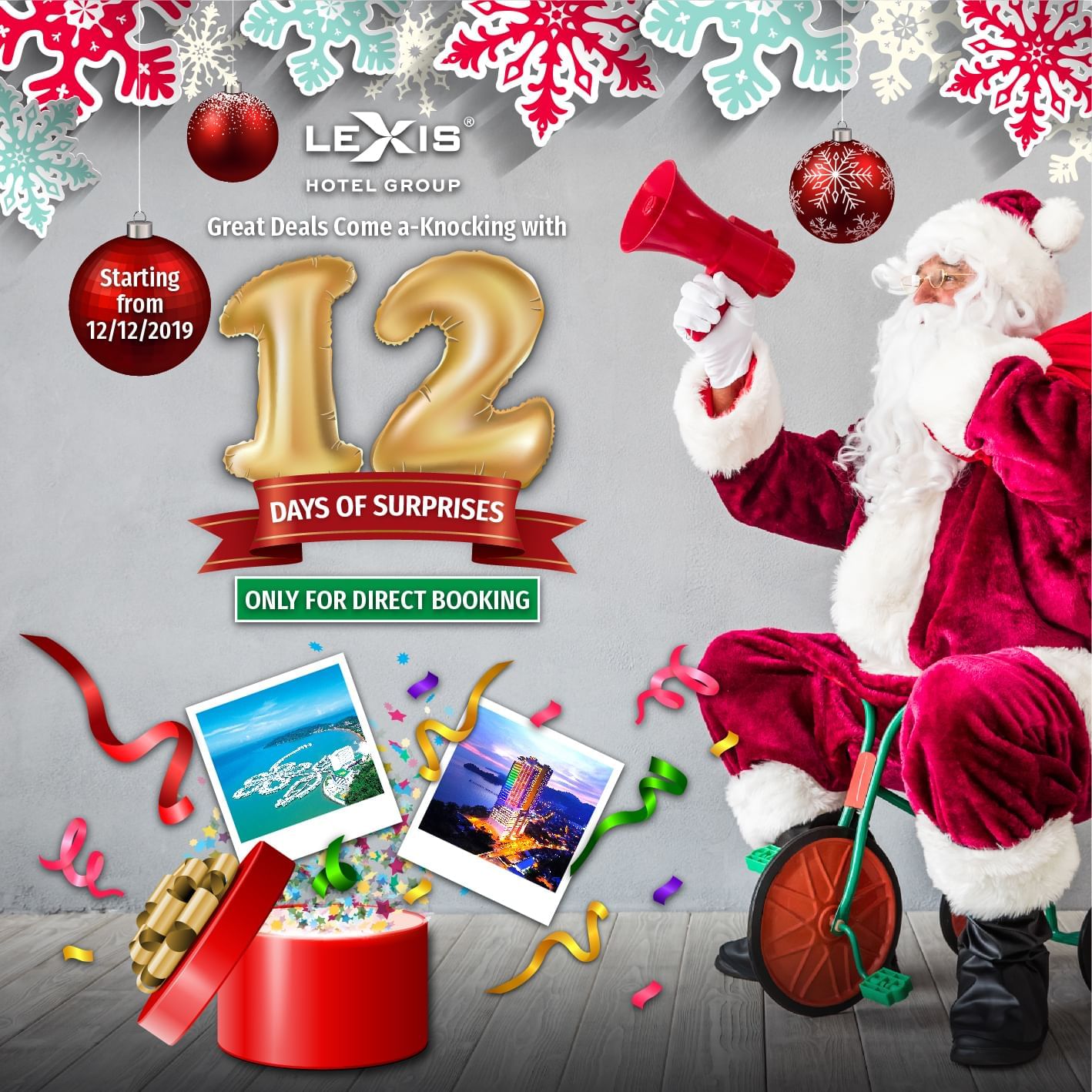 Twelve Days of Surprises from Lexis Hotels