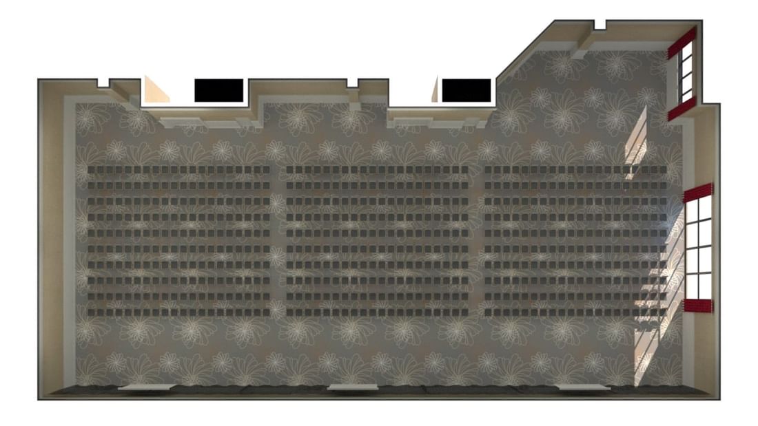 Ballroom capacity of The Boardroom at Mercure Gold Coast Resort