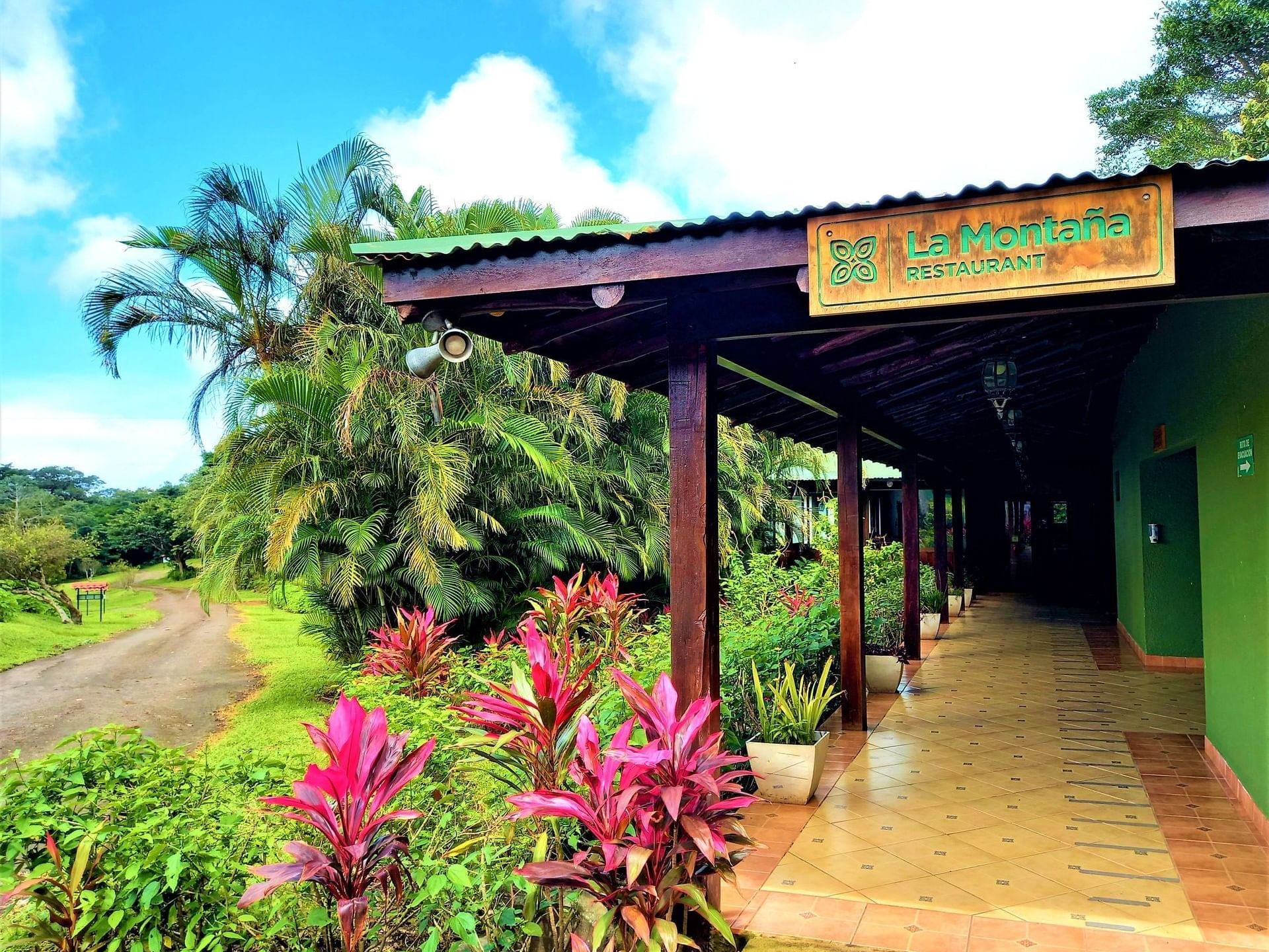 Pathway to a Restaurant with Plants at Buena Vista Del Rincon