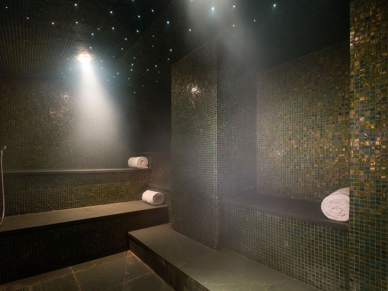 A Steam room in May Fair Spa at The May Fair Hotel London