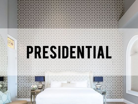 Presidential Room category header at Retro Suites Hotel