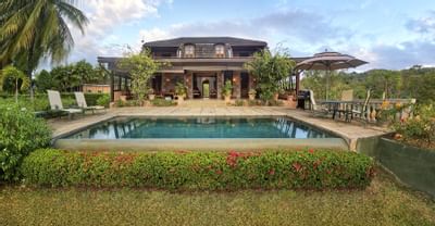 Exterior of villa with pool