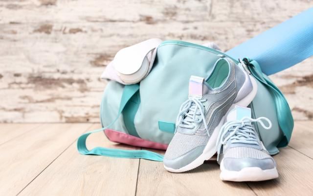Pair of shoes for yoga workout