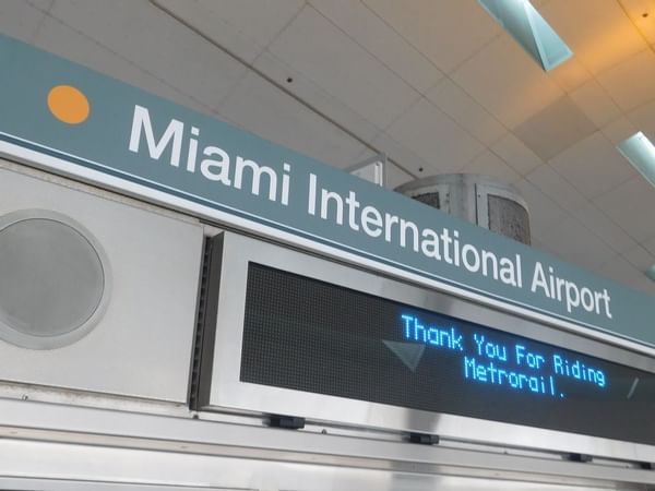 Signage at the airport of MIA