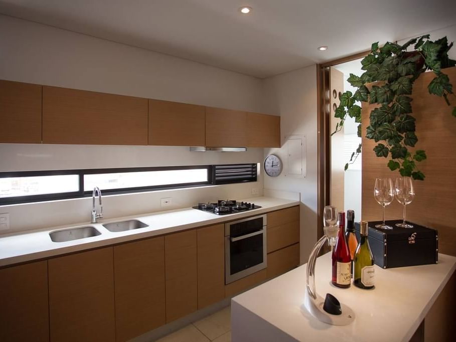 The kitchenette of Diamond Suite at Blue Doors Hotels