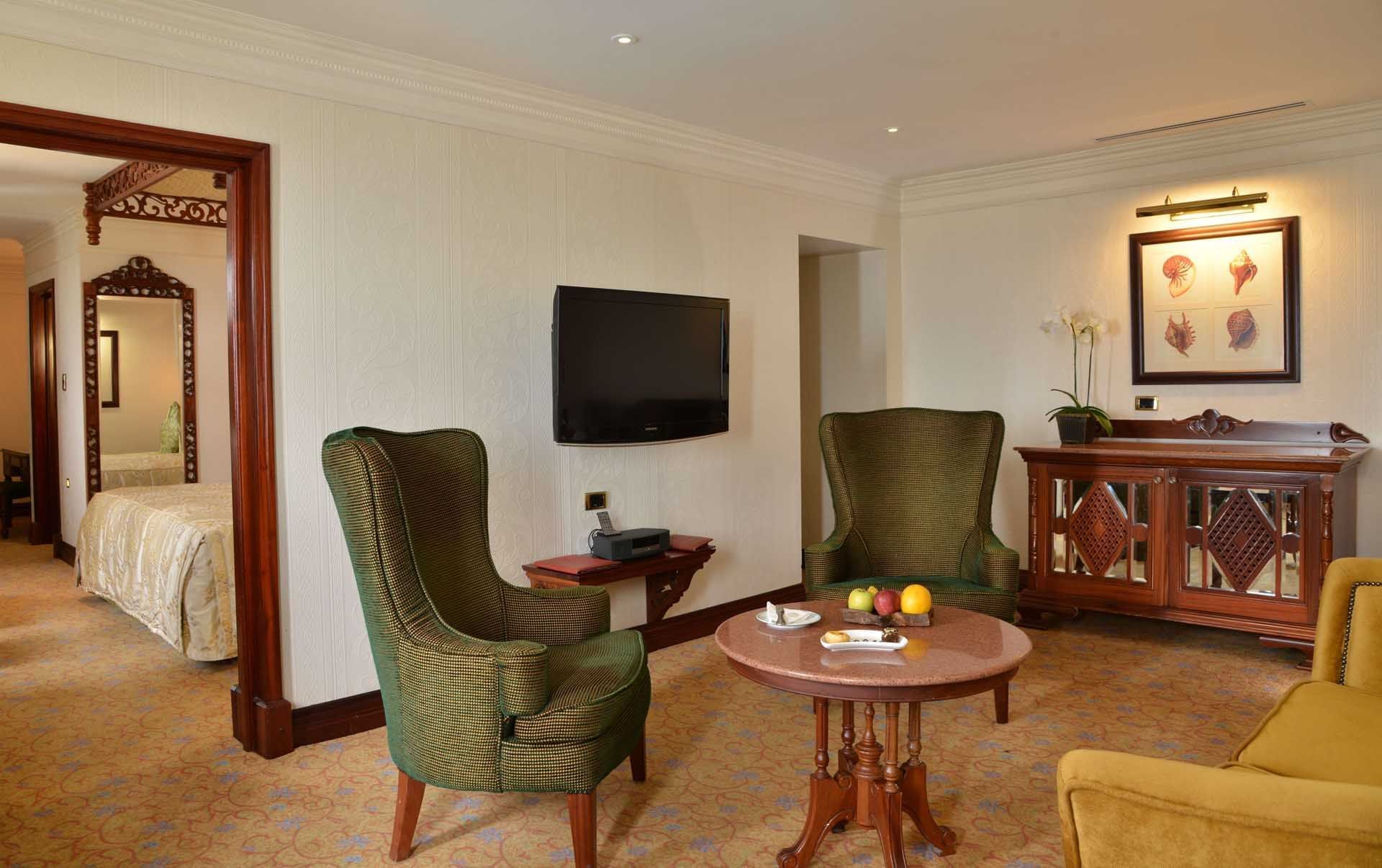 Livingroom area in the Executive Suite at Polana Serena Hotel