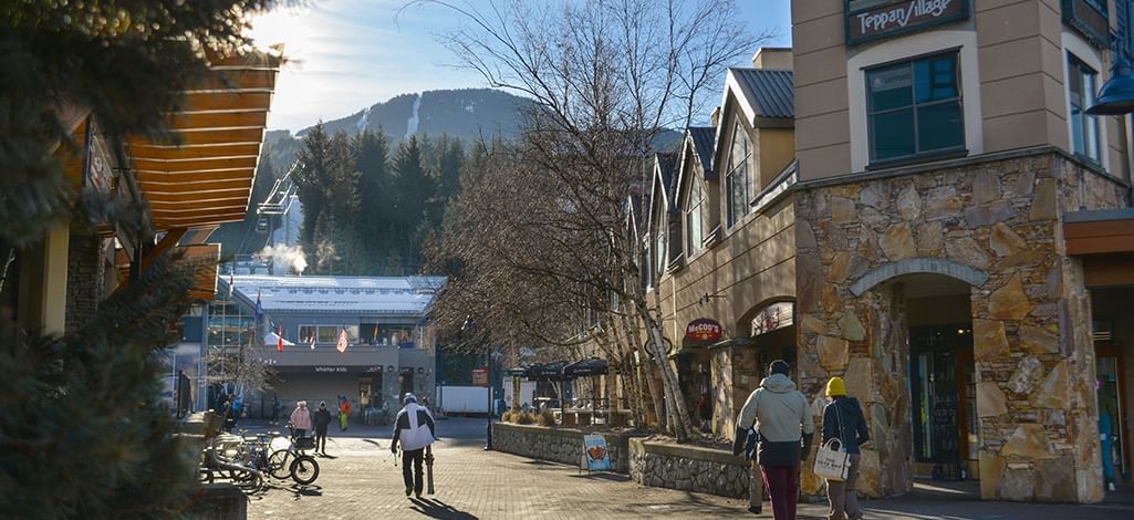 People Walking in Whistler Village