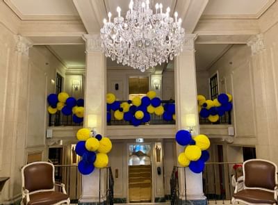 Balloon decors at the lobby of the entrance of Eliot Hotel
