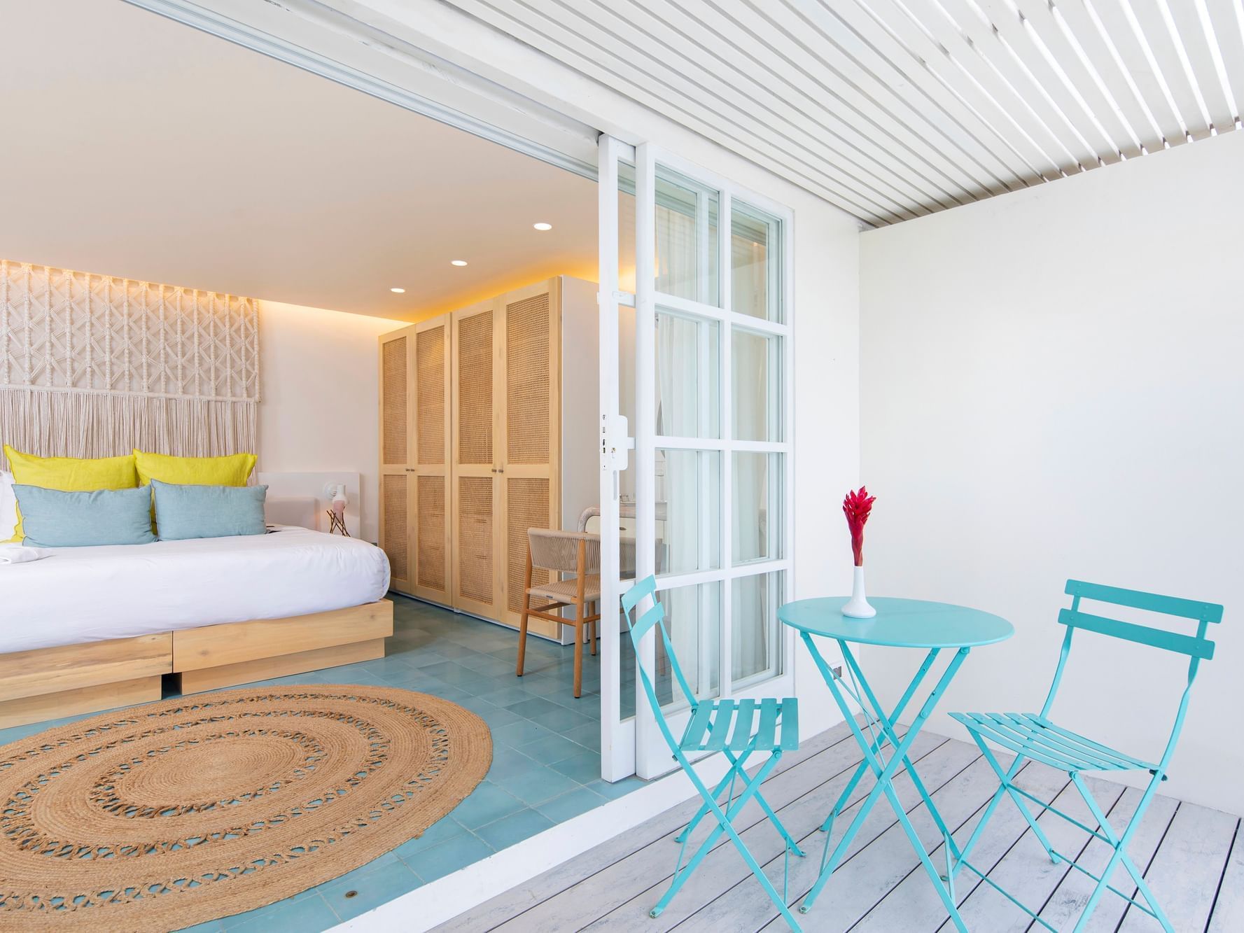 Bedroom & patio in Premium Room at Retreat Costa Rica