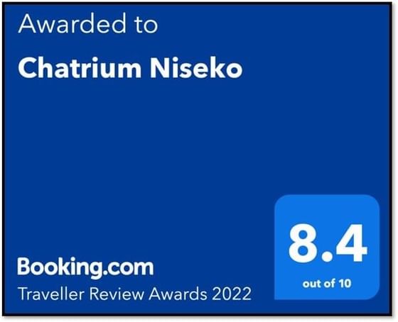 Poster of Booking.com review 2022 of Chatrium Niseko Japan