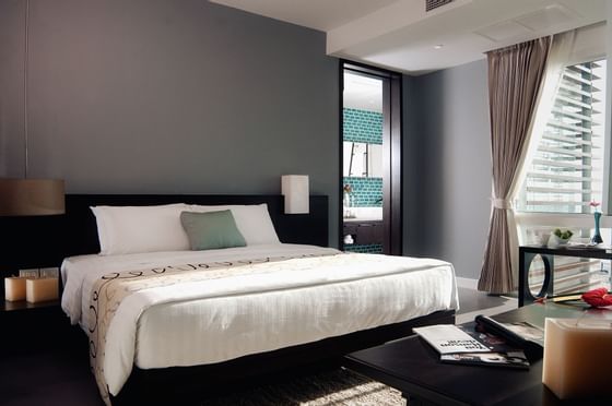 Master bedroom of Two-Bedroom residence at Paradox Resort Phuket
