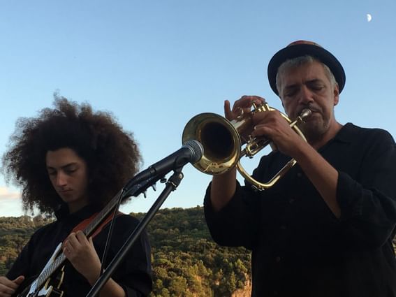 Trumpet and guitar play-Hotel Portovenere 