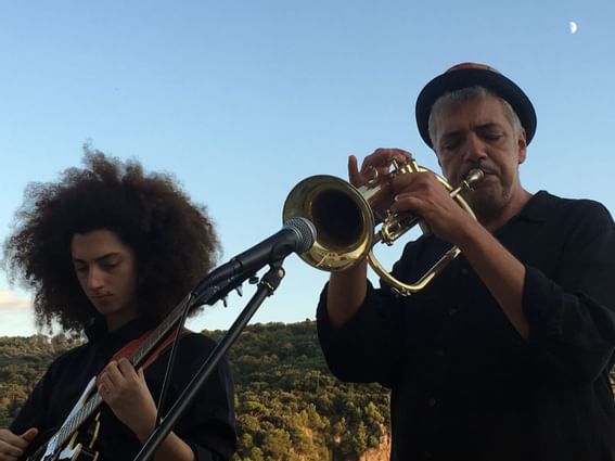 Trumpet and guitar play-Hotel Portovenere