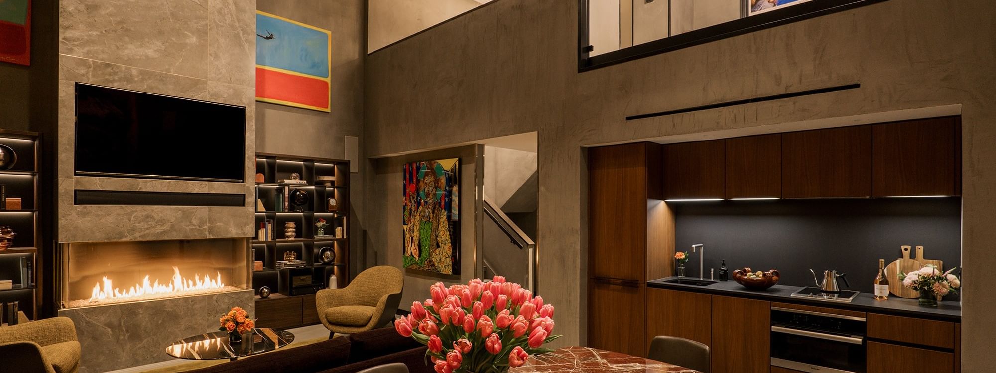 Gansevoort Meatpacking Duplex Penthouse Designed by Poliform