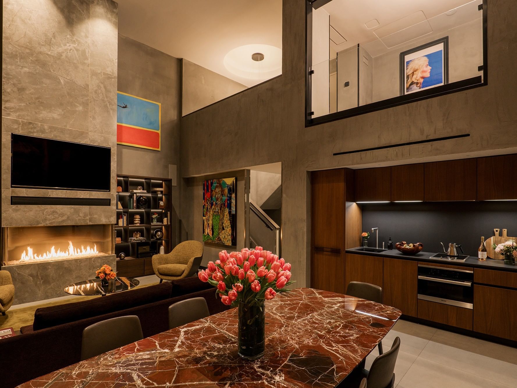 Gansevoort Meatpacking Duplex Penthouse Designed by Poliform