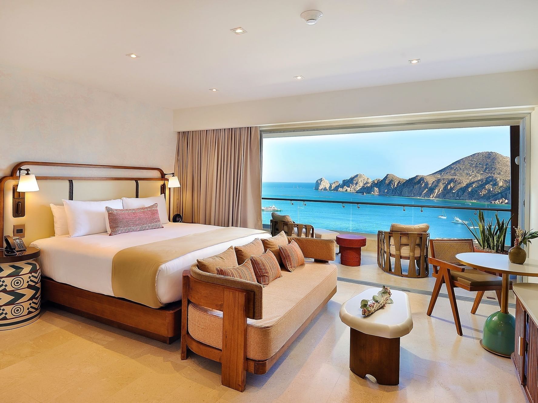Bedroom in Infinity Suite at Cabo Villas Beach Resort