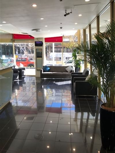 Lobby lounge area by the reception, Nesuto Canberra Apartment