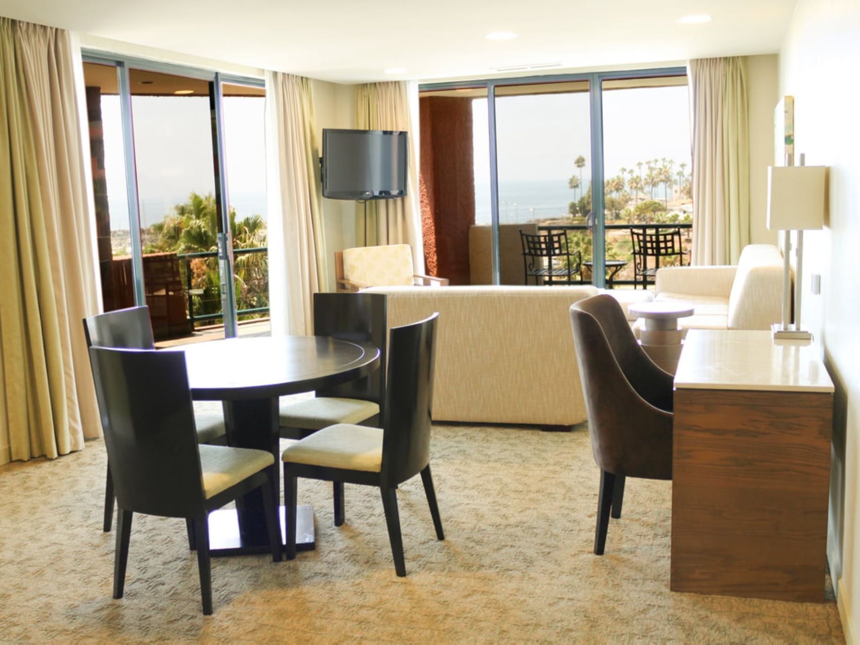 Master Suite with Desk & dining table at Hotel Coral y Marina