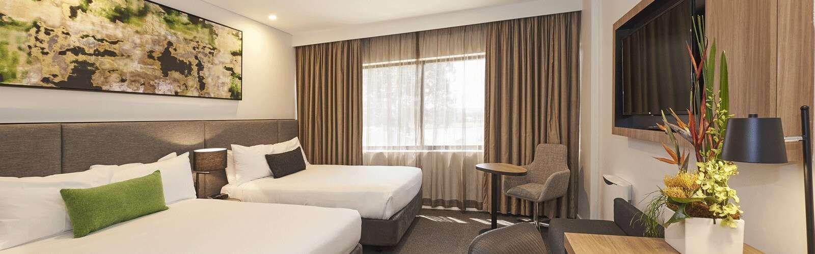 Double Beds in Superior Room at Mercure Penrith Hotel