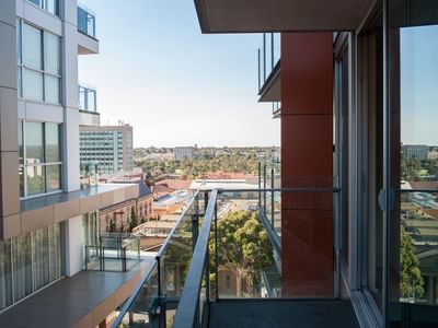 Student Living East West_Student Rooms Adelaide with Balcony view