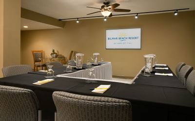 a u-shaped conference table