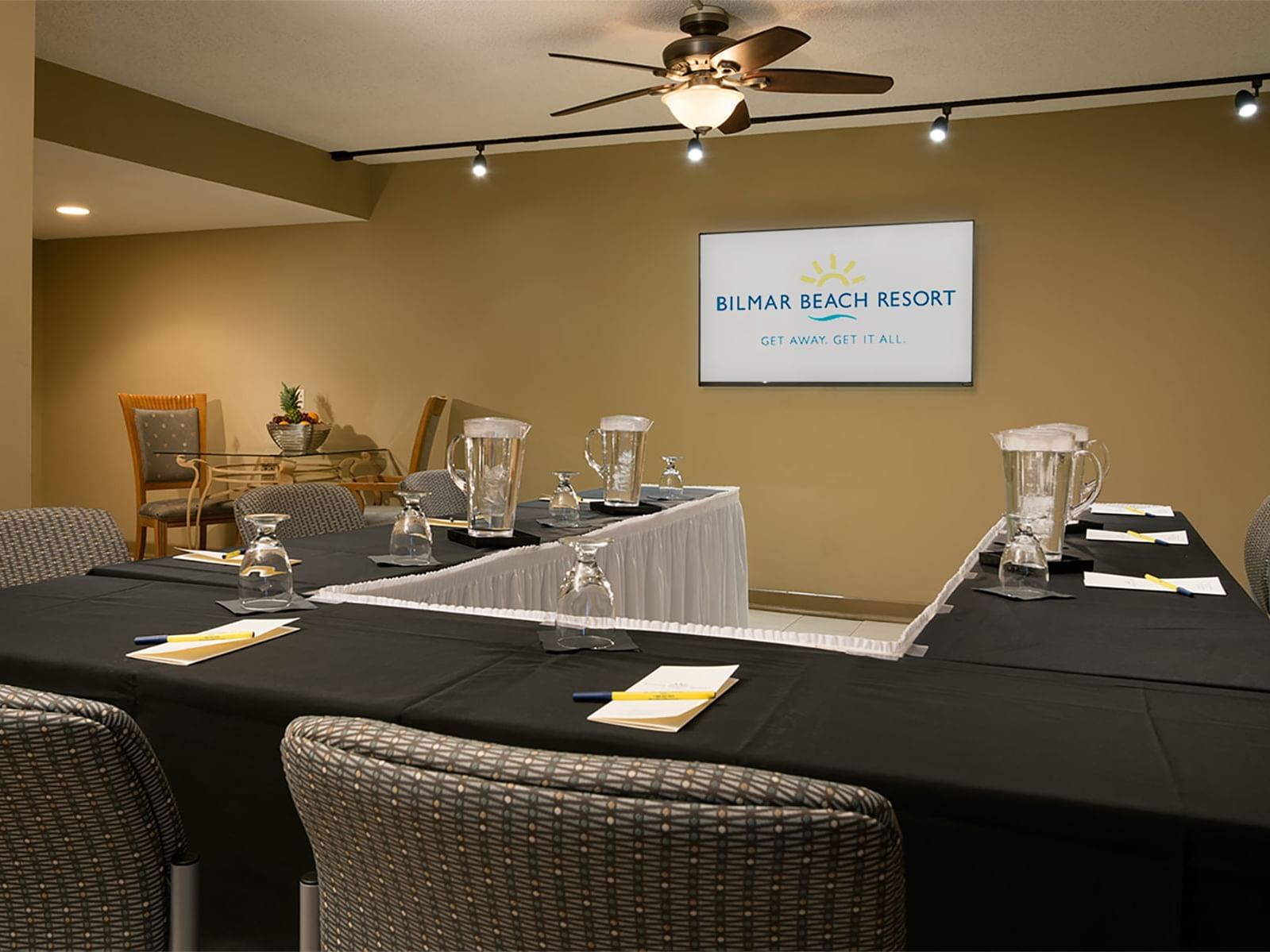 a u-shaped conference table