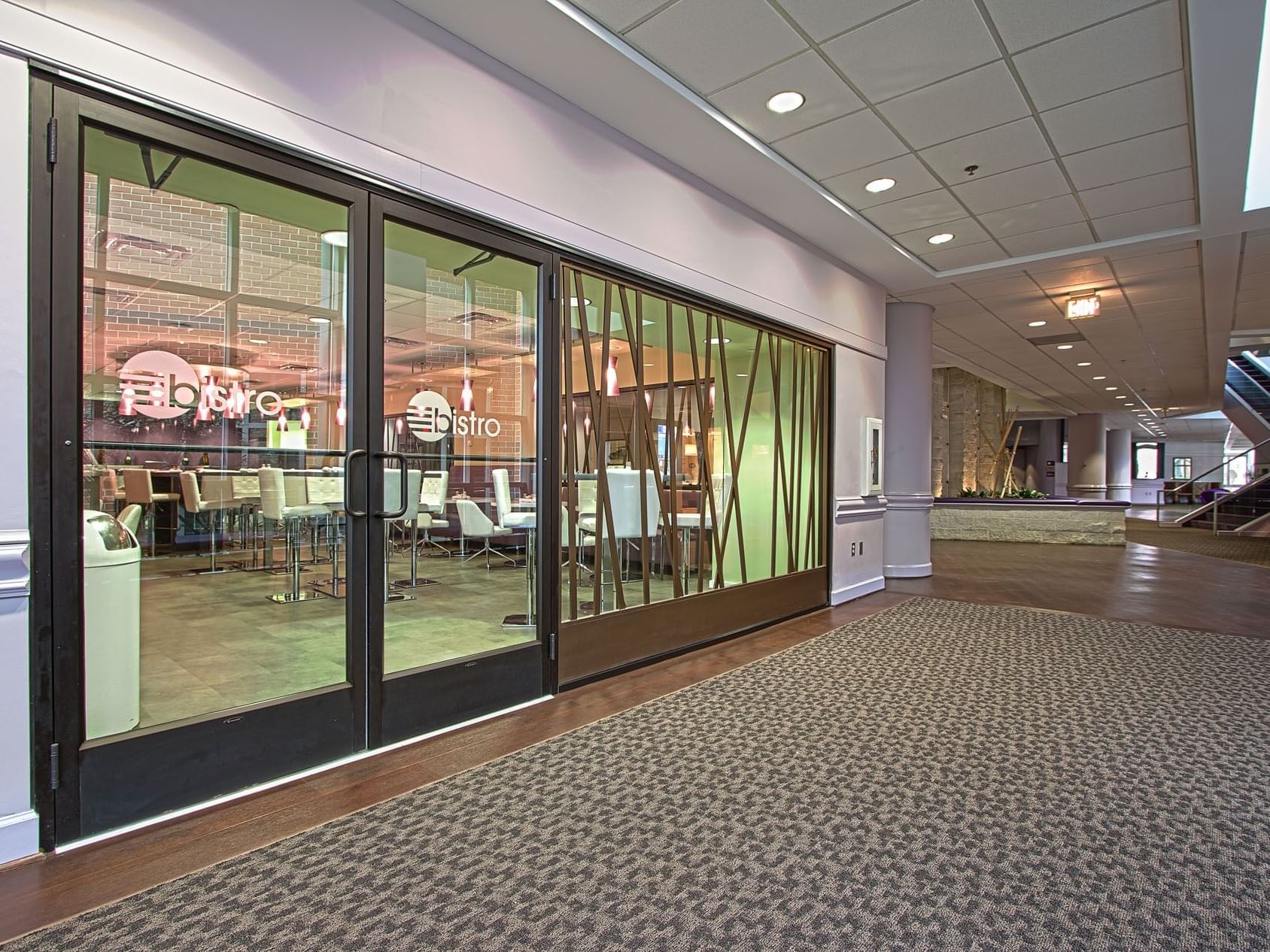 The entrance to Bistro Café at Kellogg Conference Center