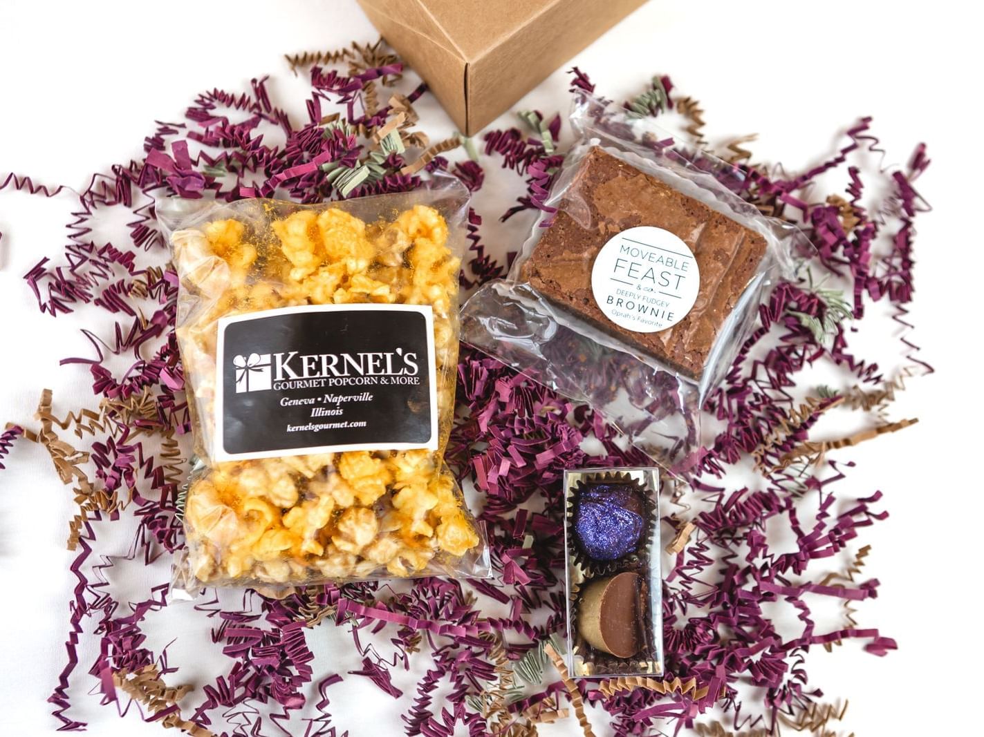Kernel's corn & chocolate treats at The Herrington Inn & Spa