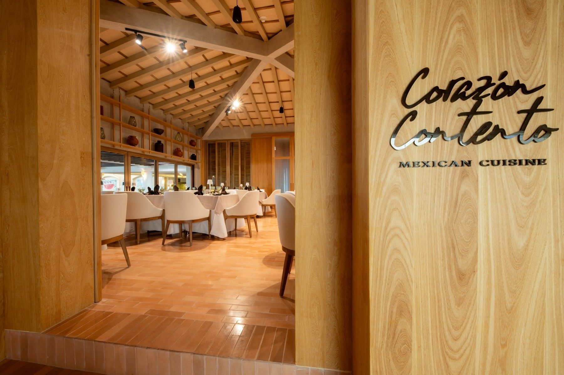 Entrance to Corazón Contento Mexican Cuisine restaurant at Buenaventura Grand Puerto Vallarta