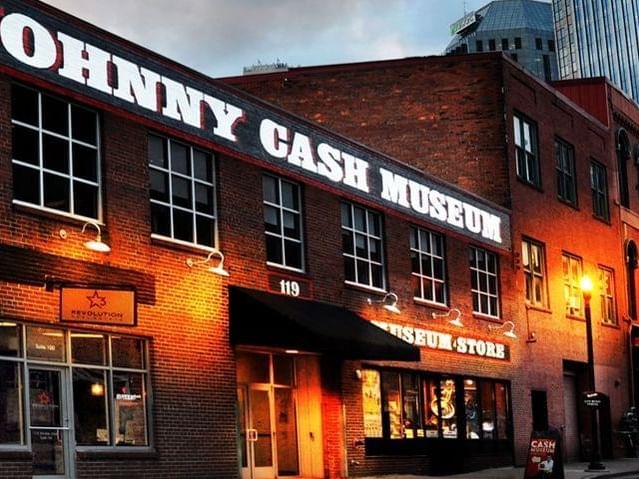 Exterior of Johnny Cash Museum near Hayes Street Hotel