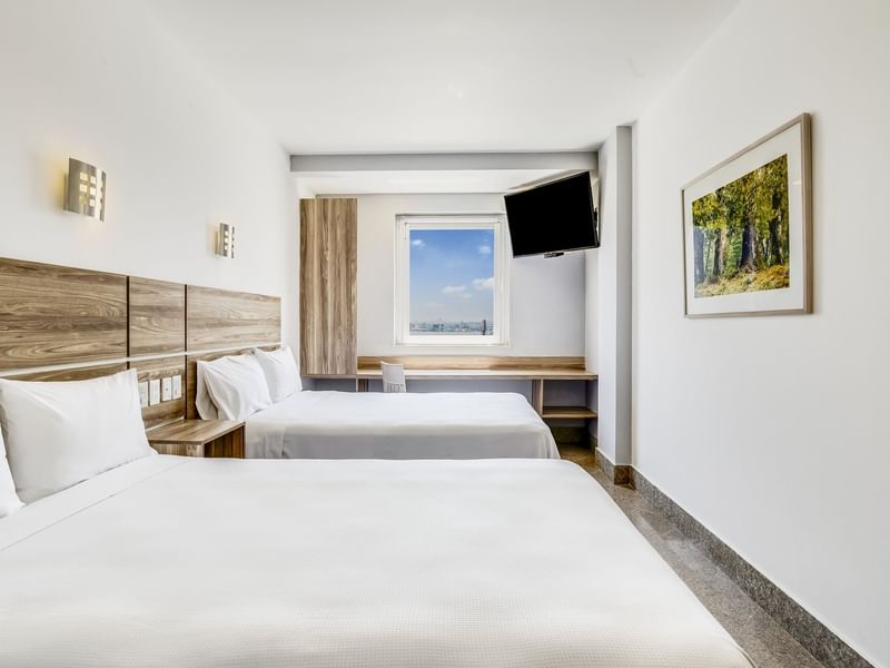 Interior of Superior Room 2 Double with TV at One Hotels