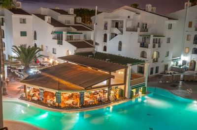 Sunset Harbour Club Outdoor Swimming Pool at Night