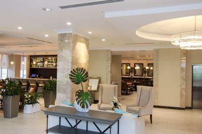 lobby with seating area